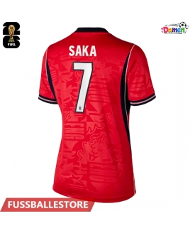 Günstige England Bukayo Saka #7 Auswärtstrikot Damen WM 2026 Kurzarm